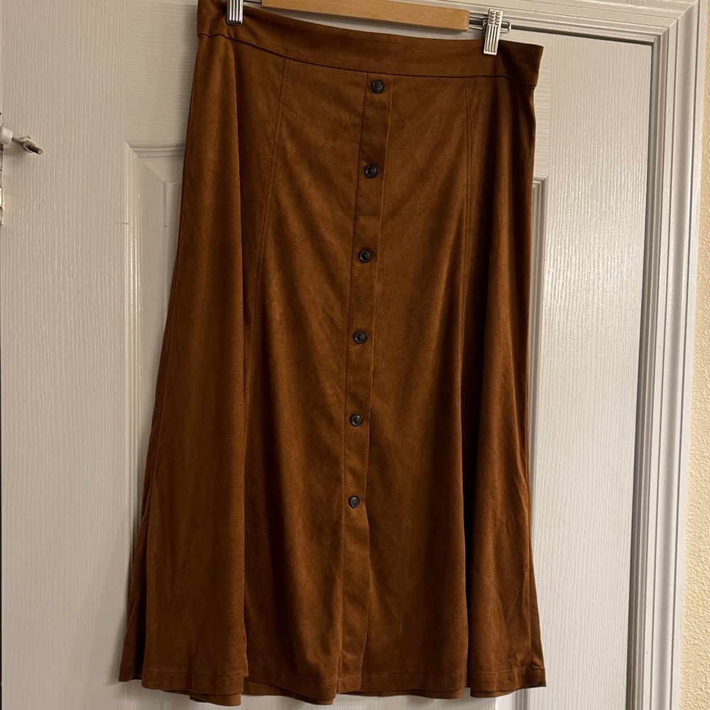 Banana Republic Brown Midi Skirt